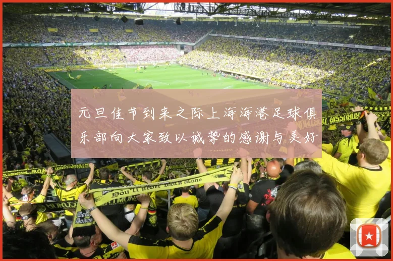 元旦佳节到来之际上海海港足球俱乐部向大家致以诚挚的感谢与美好祝福